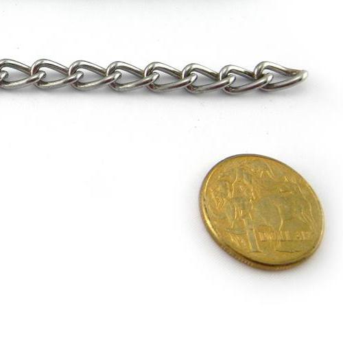 Chrome Curb Chain 1.2mm - By The Metre - Image 3