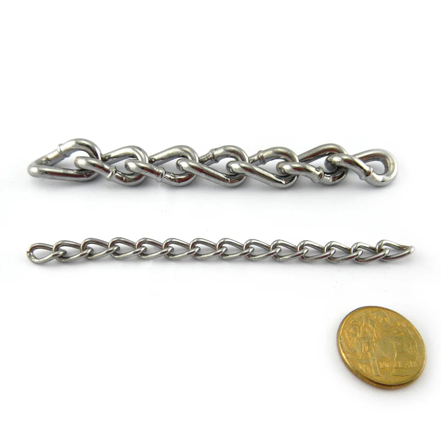 Chrome Curb Chain 1.2mm - By The Metre - Image 4