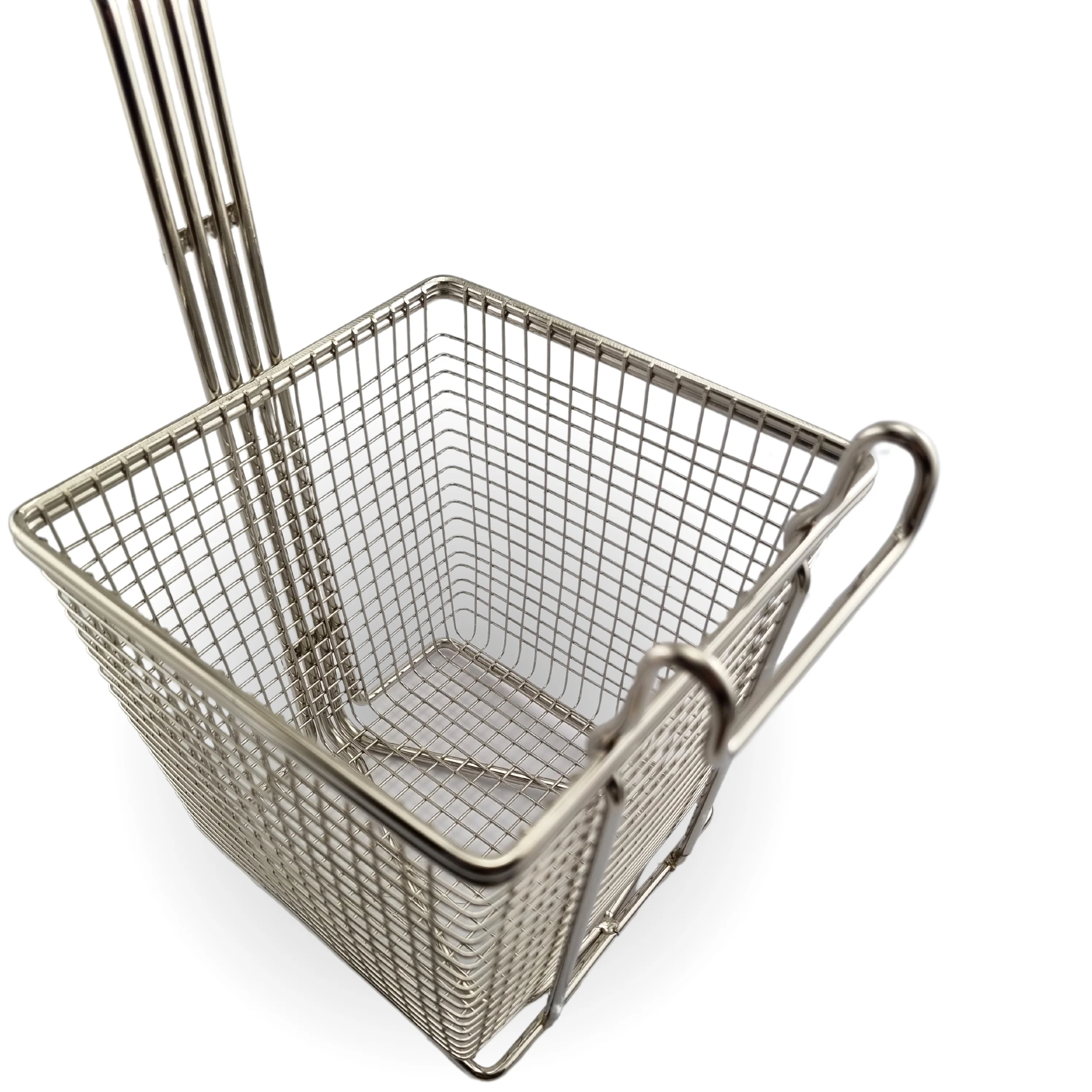 Deep Fryer Basket - Square - Rubber Handle - Image 3