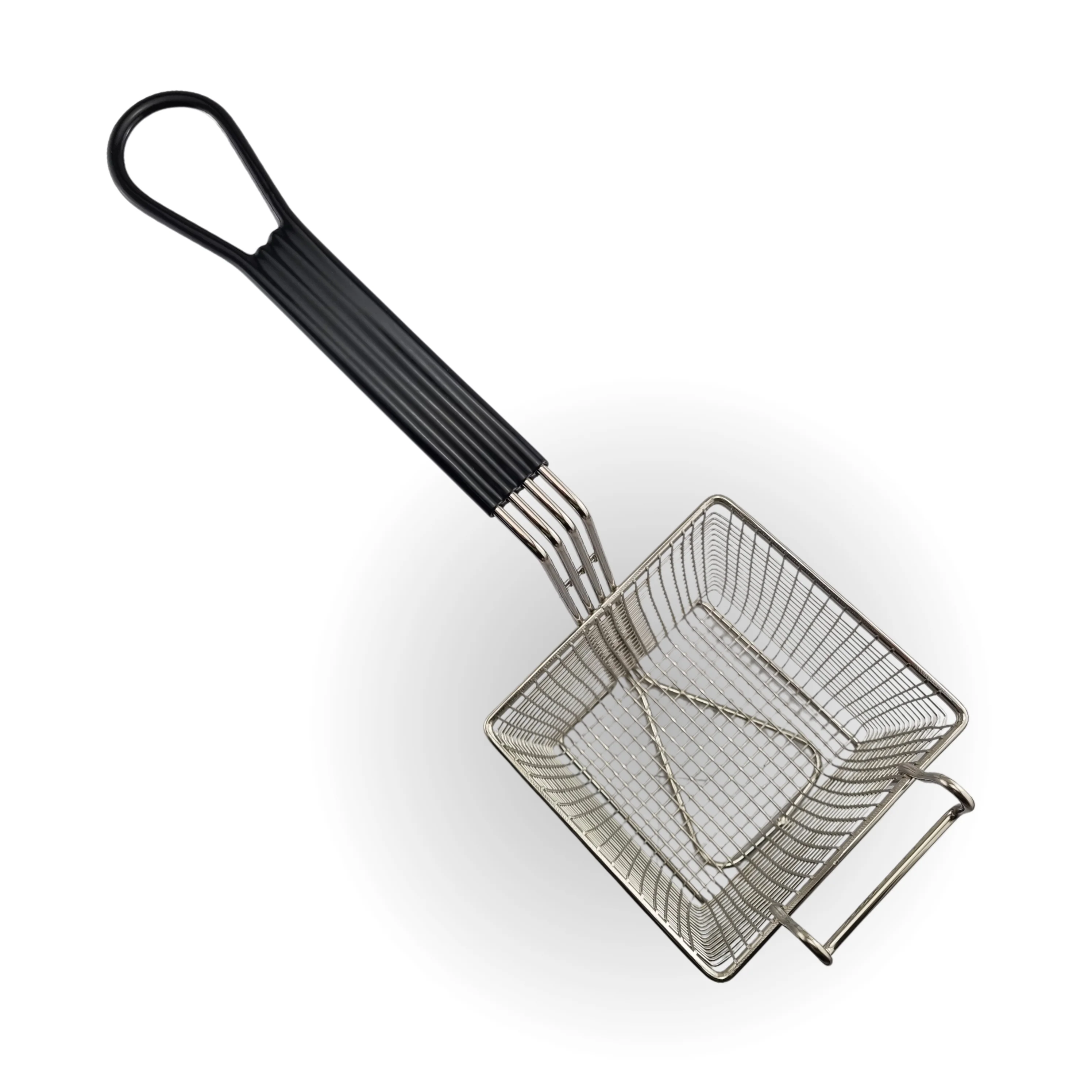 Deep Fryer Basket - Square - Rubber Handle - Image 4
