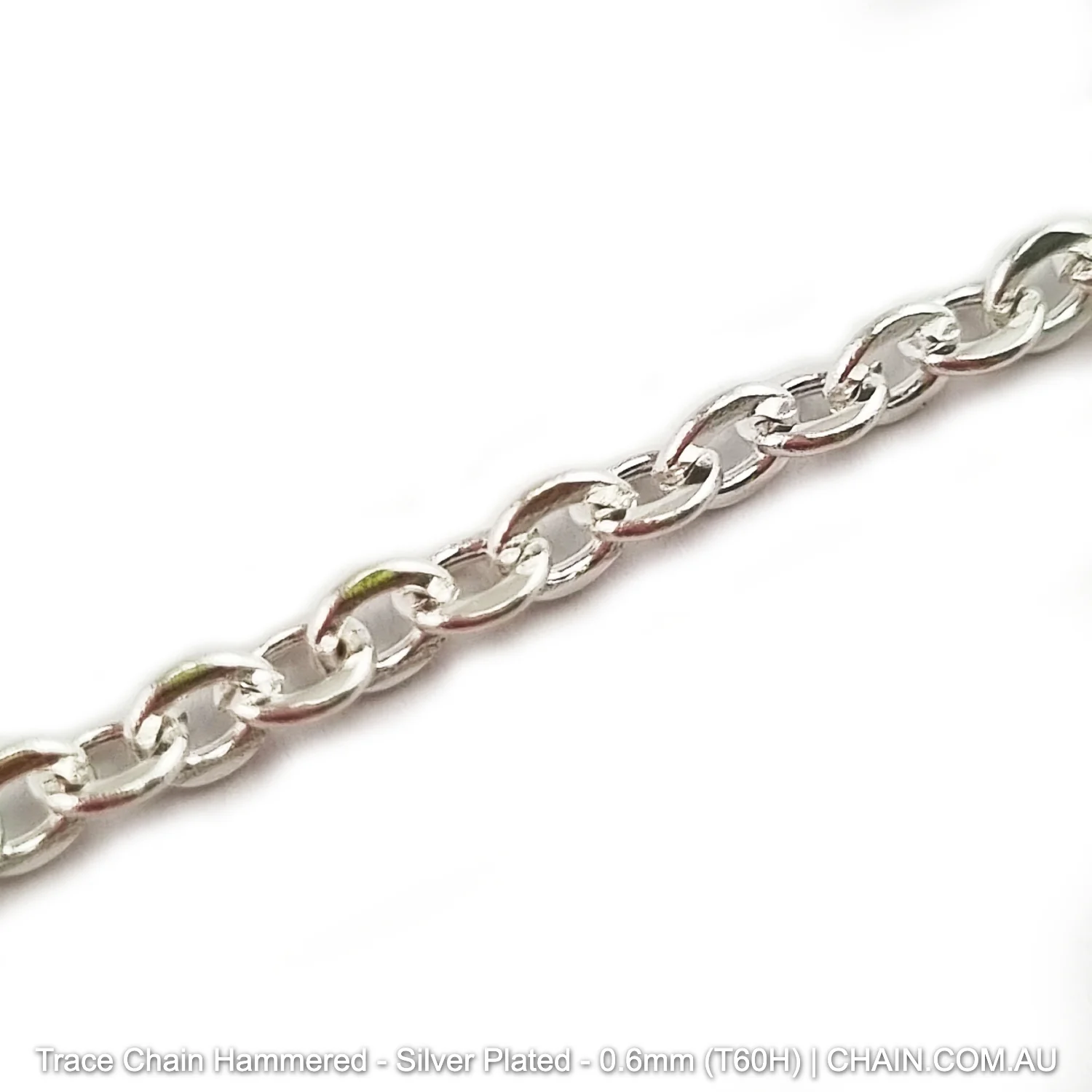 Trace Chain Hammered - Silver Plated -25m - Image 10