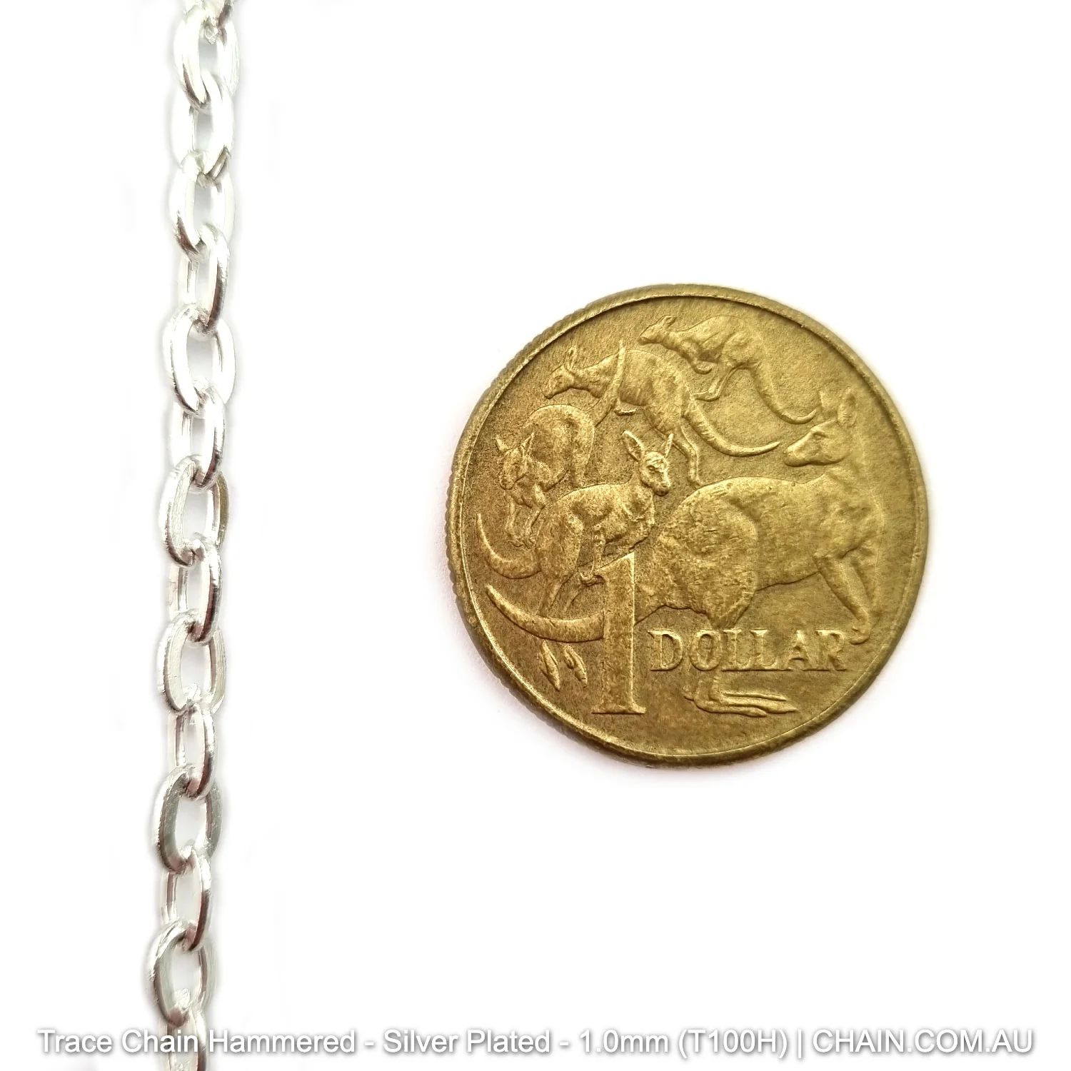 Trace Chain Hammered - Silver Plated -25m - Image 13