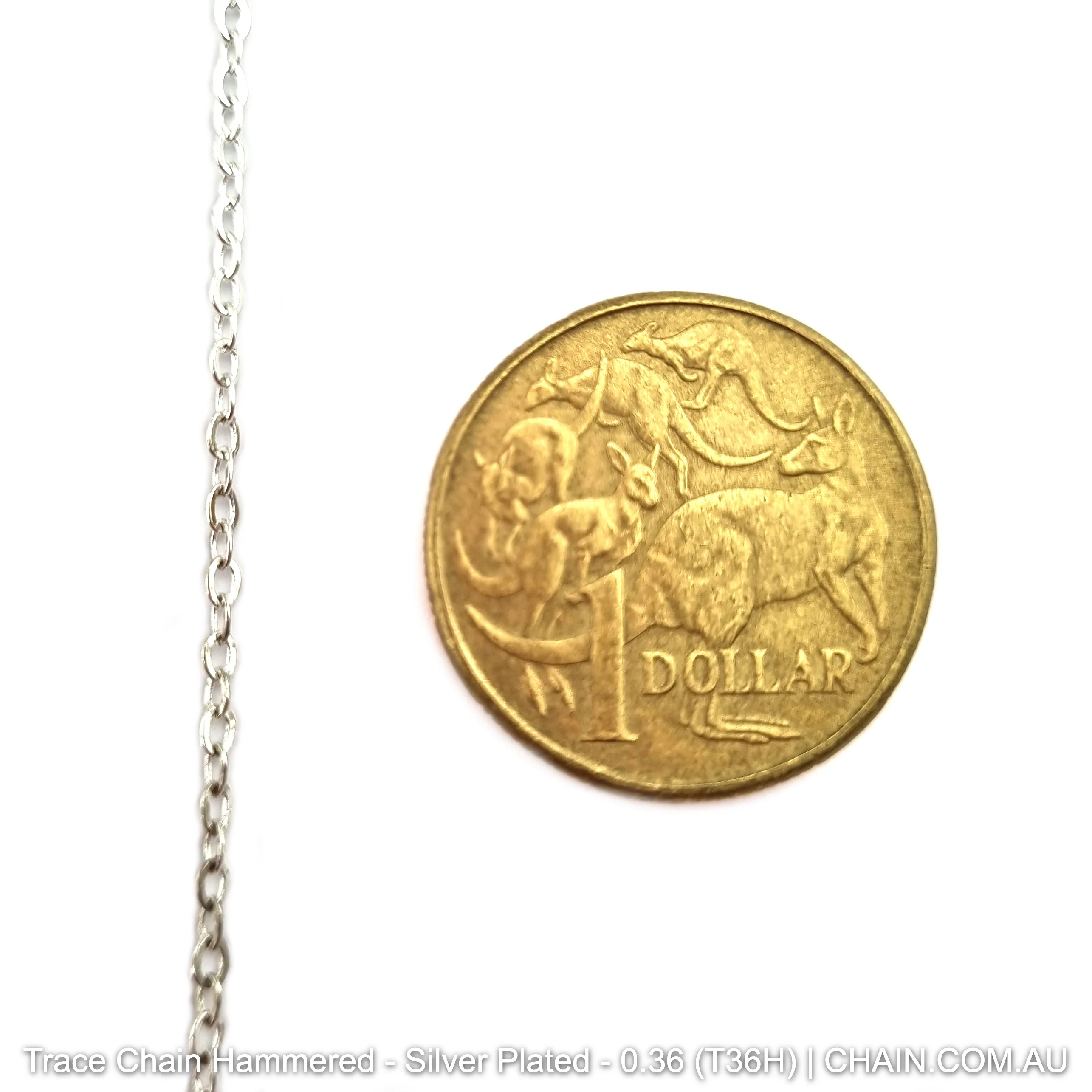 Trace Chain Hammered - Silver Plated -25m - Image 4