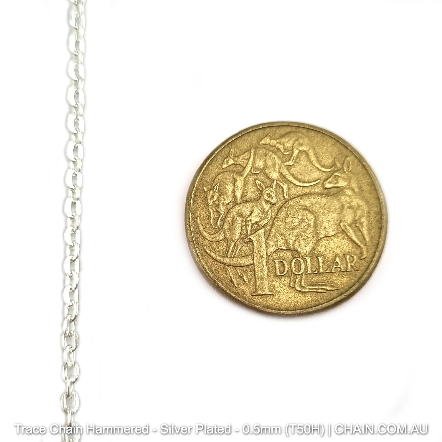 Trace Chain Hammered - Silver Plated -25m - Image 6