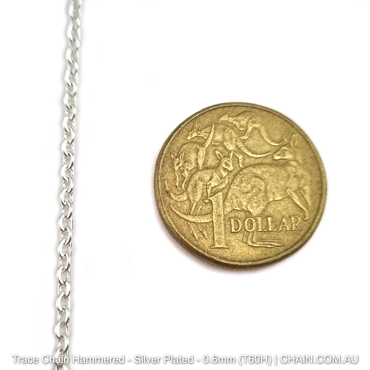 Trace Chain Hammered - Silver Plated -25m - Image 8