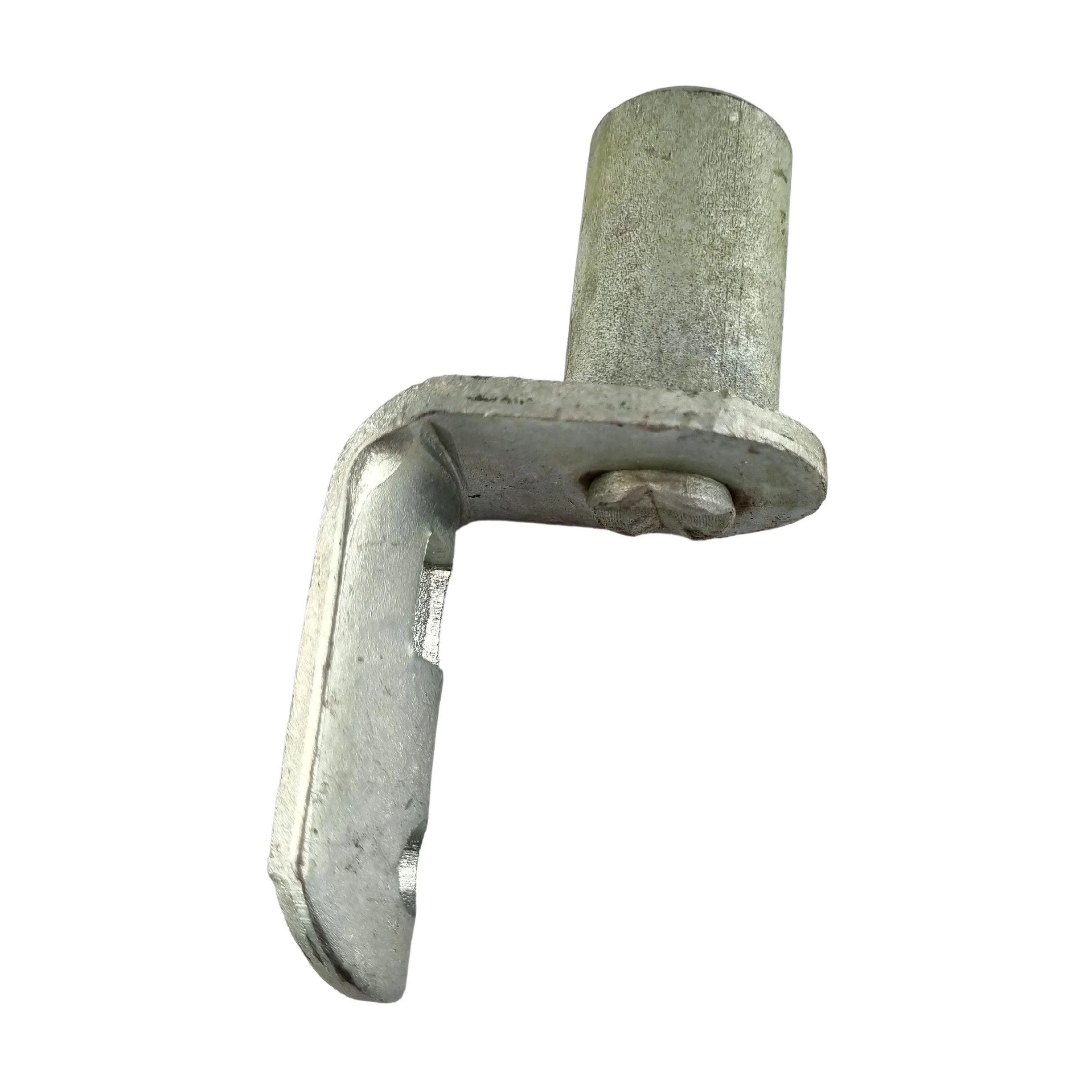 Short Plate Gudgeon - Heavy Duty - Round Flat Post Fitting - Galvanised - Image 4